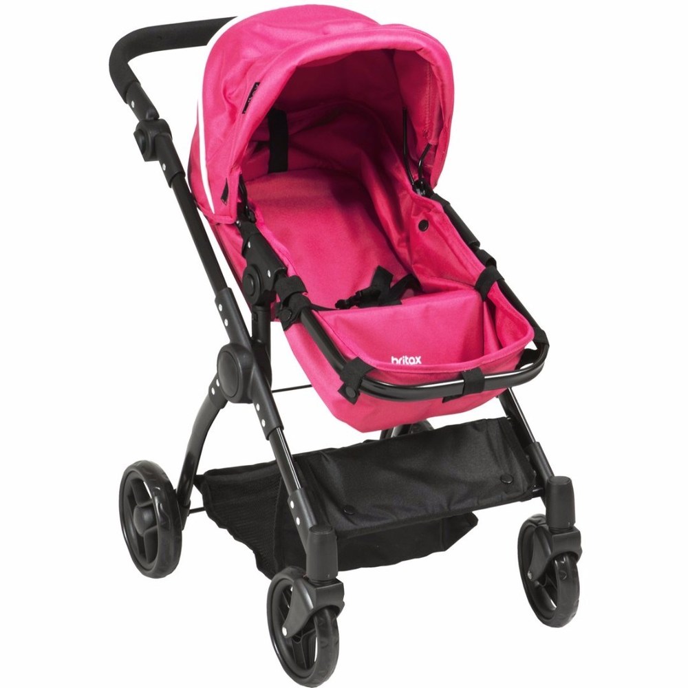 britax dolls double buggy hot pink