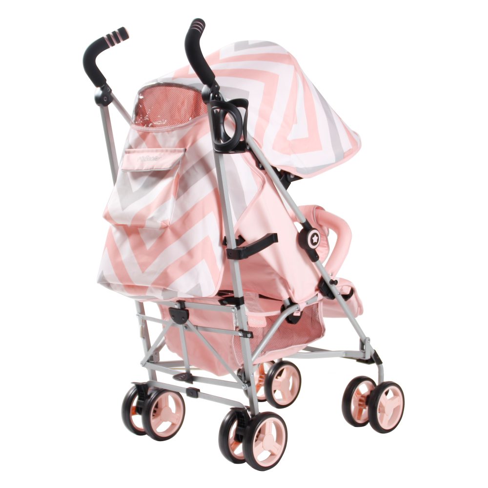 my babiie double stroller pink